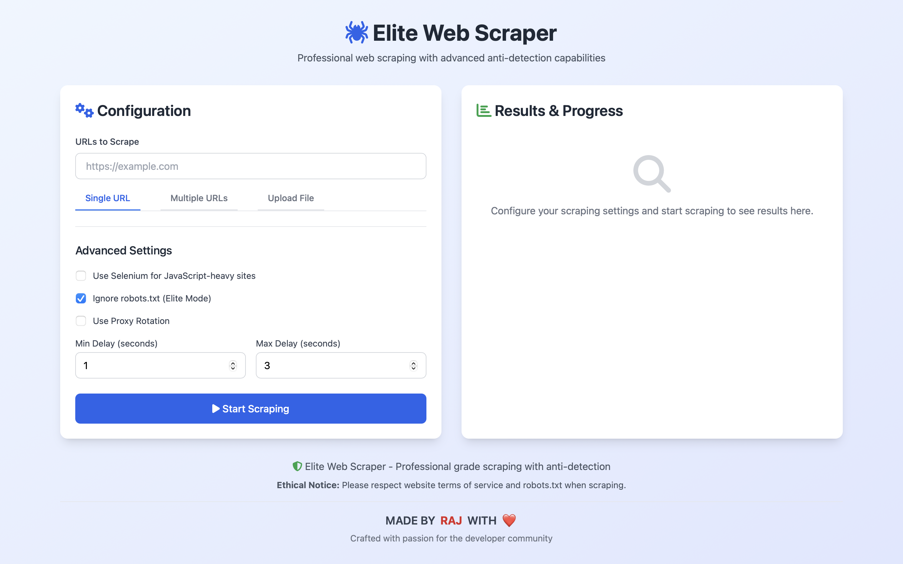 Elite Web Scraper